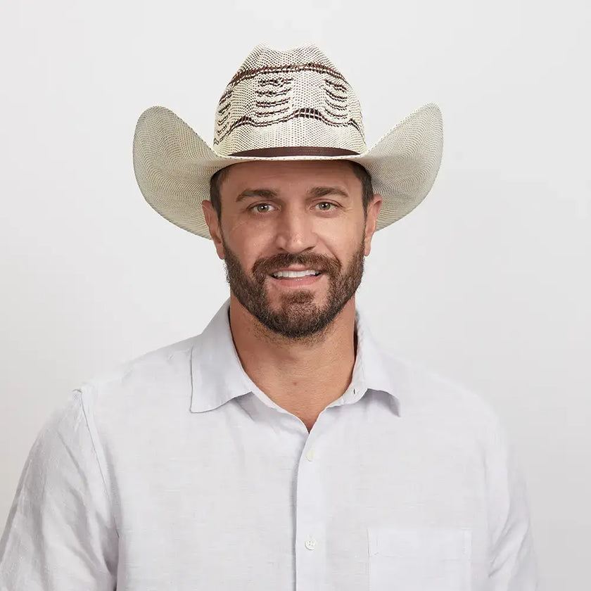 American Trail: Natural Straw Western Hat - Unisex - on sale