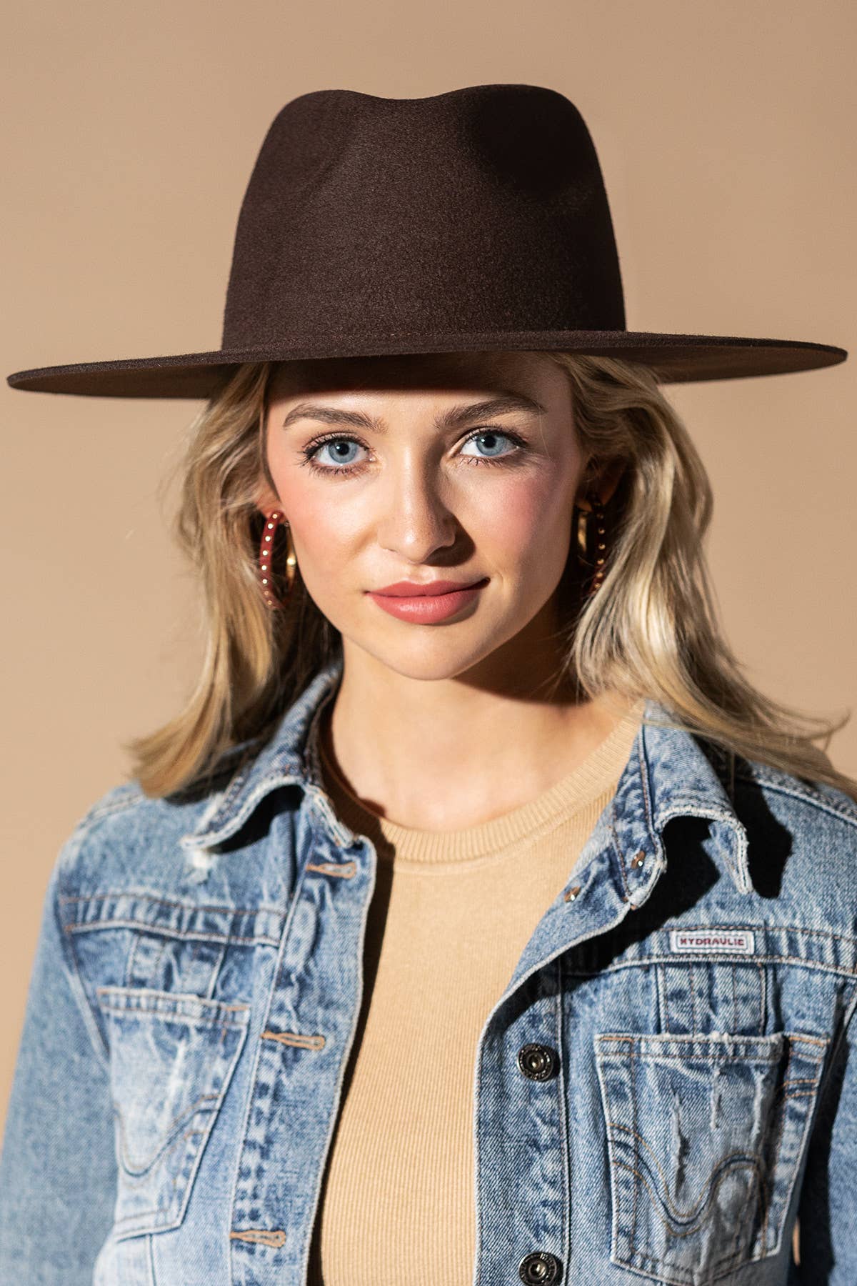 100% Australian Wool Teardrop Panama Hat-Blank  : OS - 5 colors