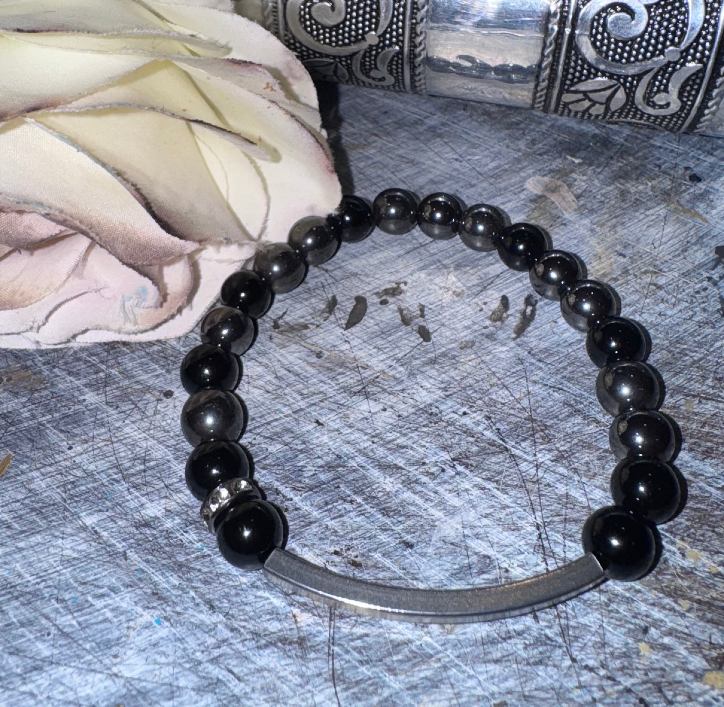 Hand Beaded Bar Bracelets