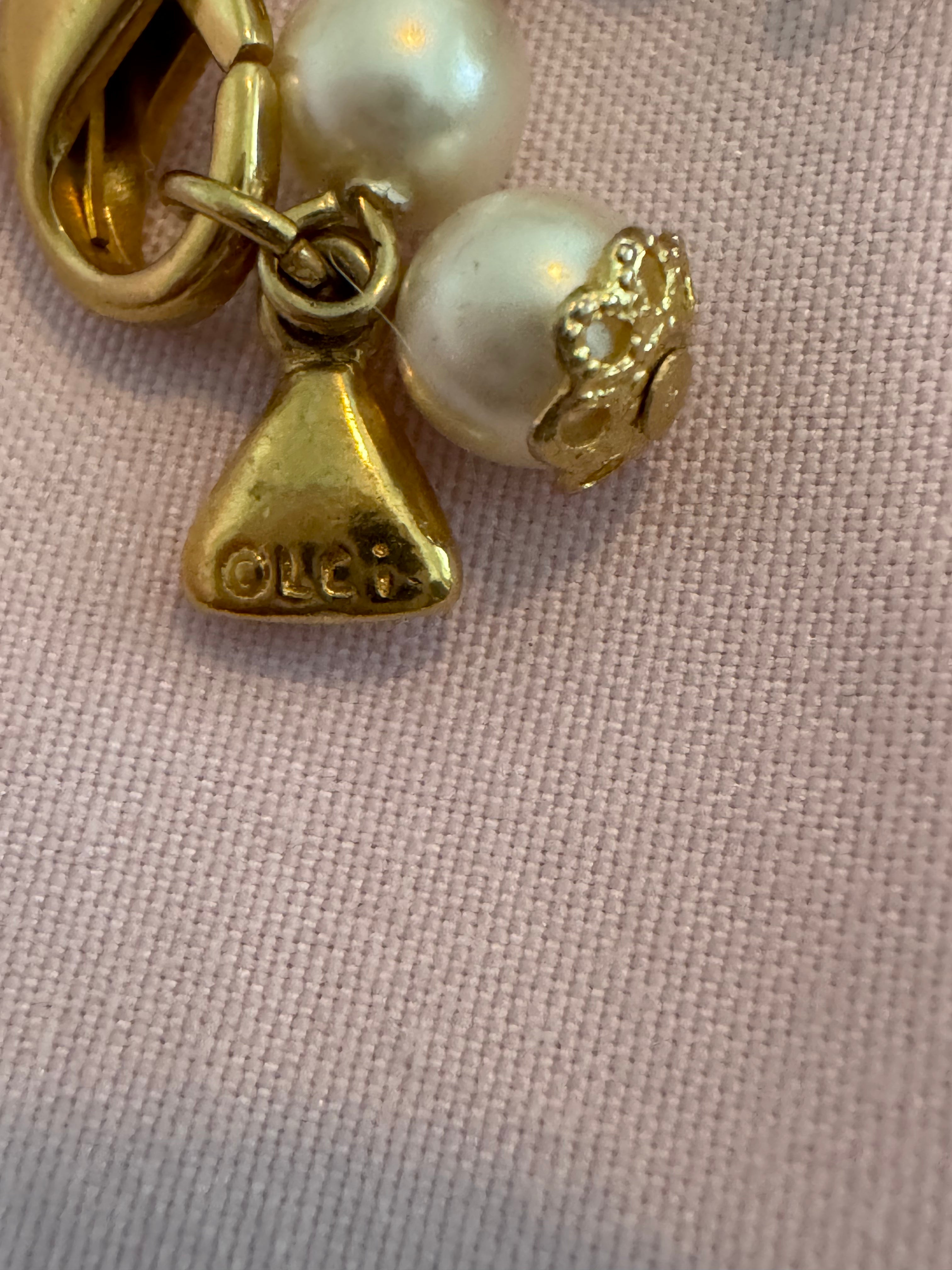 SOLD Unique Blue beaded with Antique Gold Crown Necklace