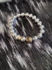 Natural Shiny Silver Hematite Beaded Bracelet