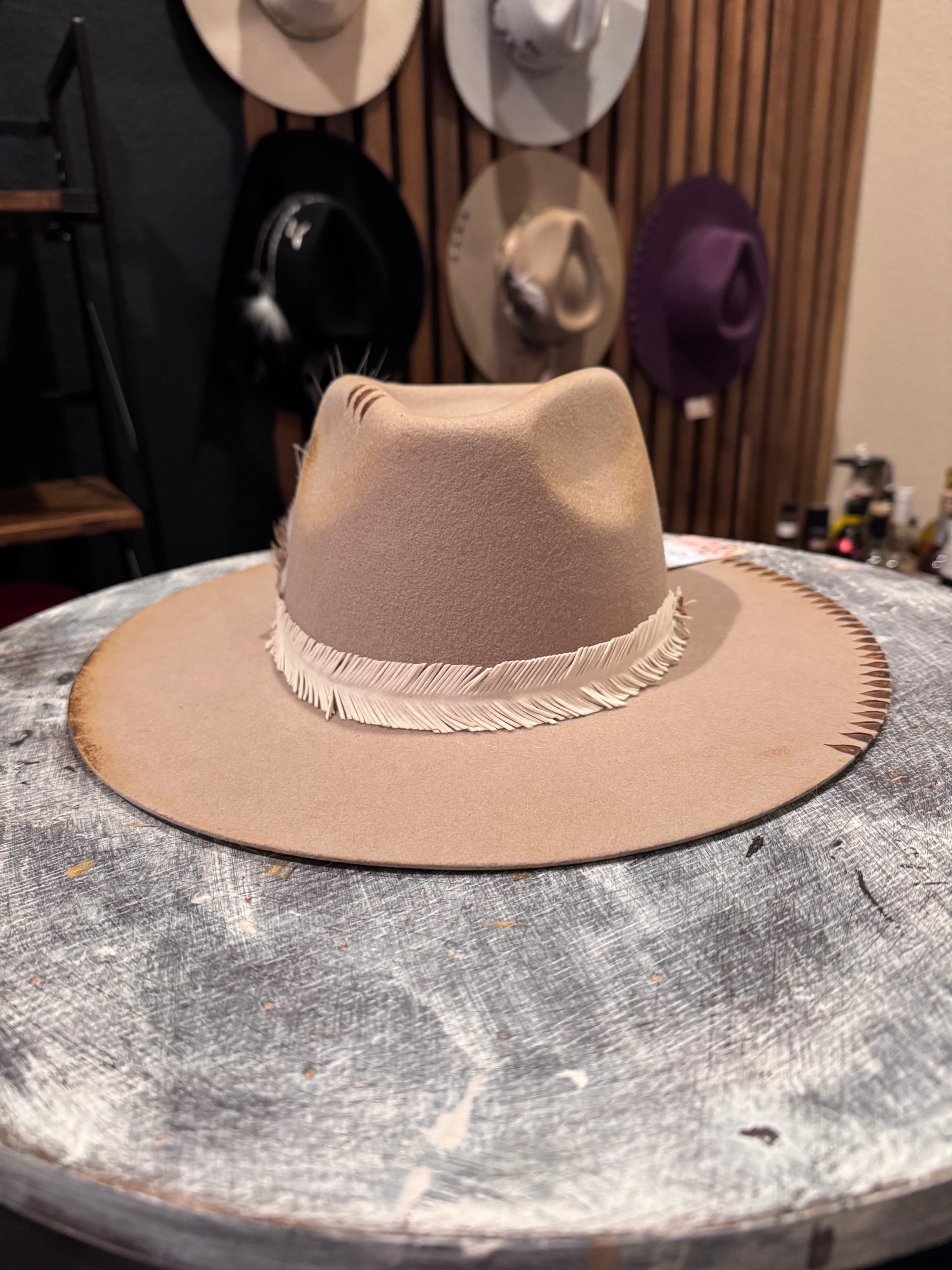 The Juniper - Taupe Wool Felt Custom Design