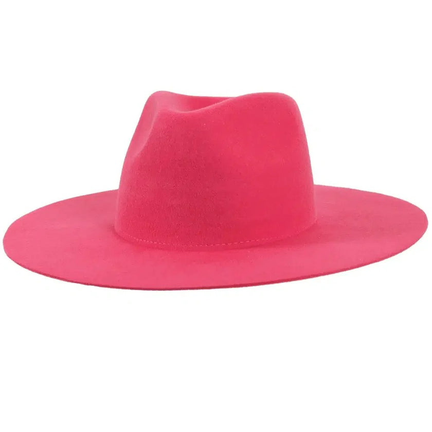 Rancher | Unisex Wide Brim Felt Fedora Hat - for Custom Hats