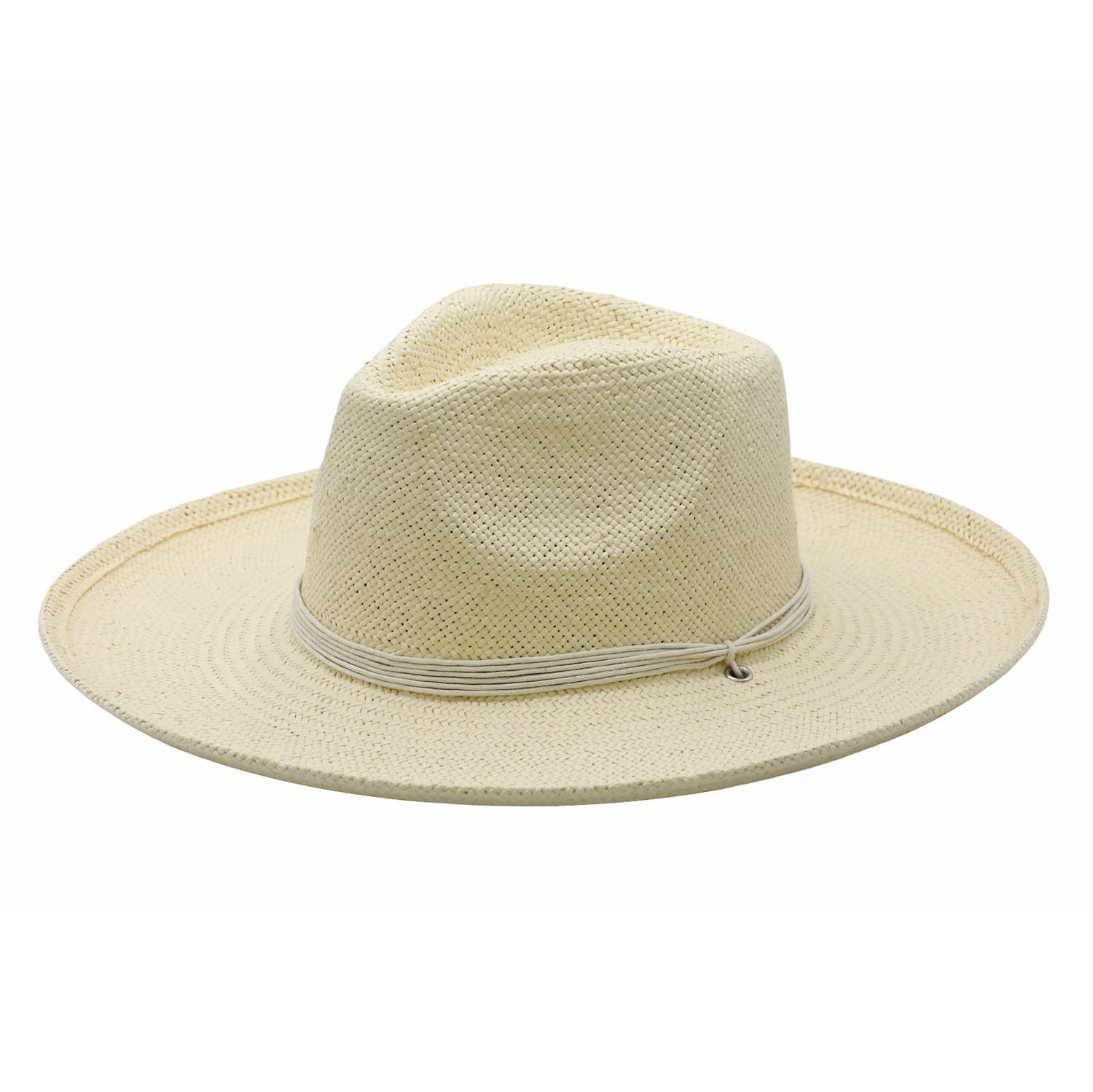 Martinique Flat Brim Toyo Straw Hat