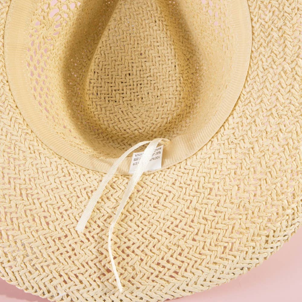 Natural Straw Cowboy Hat: Perfect for Summer!
