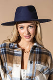 100% Australian Wool Teardrop Panama Hat-Blank  : OS - 5 colors