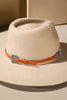 Western Concho Hat Band: SILVER with brown leather belt
