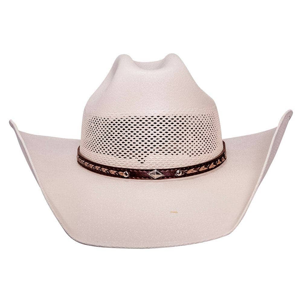 Austin - Straw Cowboy Hat: Cream