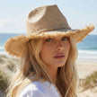 Straw Basket Weave Cowboy Hat: IV