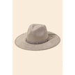Wide Brim Fedora Fashion Hat: Ivory, Taupe, and Black