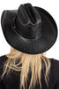 Black Straw Quarterhorse Taco Brim Crafted Cowboy Hat: Large 57cm