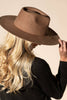 100% Australian Wool Teardrop Panama Hat-Blank  : OS - 5 colors