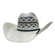 Cisco - Straw Cattleman Cowboy Hat - Cream/Black: Medium and Large