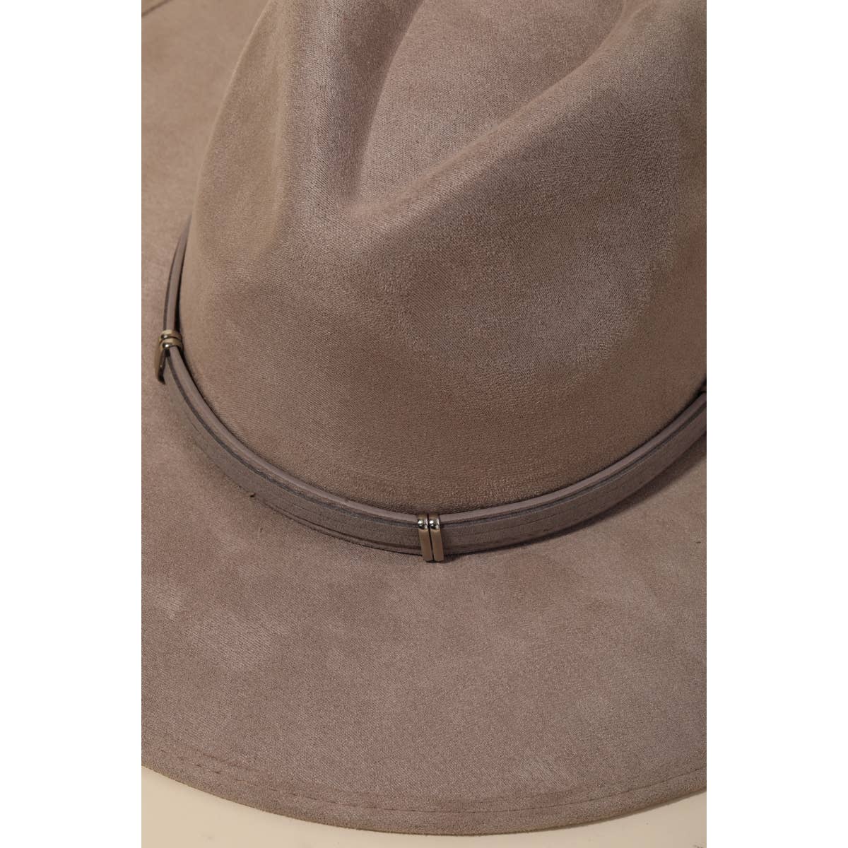 Wide Brim Fedora Fashion Hat: Ivory, Taupe, and Black