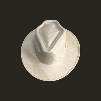 Arrowhead Flat Brim Vegan Suede: Ivory