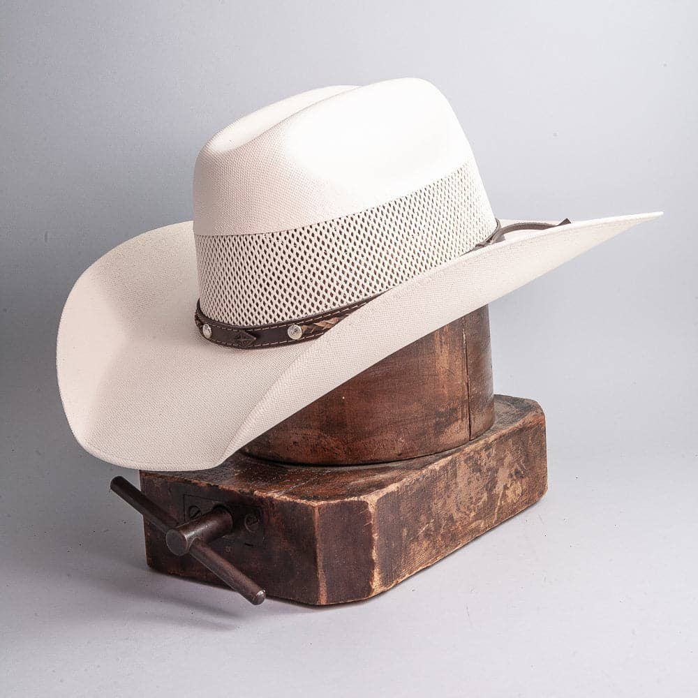 Austin - Straw Cowboy Hat: Cream