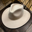Stiff brim  Australian wool Hat: Stone and Ivory / ONE SIZE