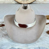 Cowhide Hat Band - Light Brown & White