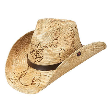Railey Straw Western Drifter Cowboy Hat