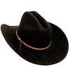 Sherman - Felt Cowboy Hat: Black / 7 3/8 - only 1 left