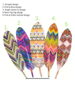 Natural & Printed Feathers - Hat Accessory