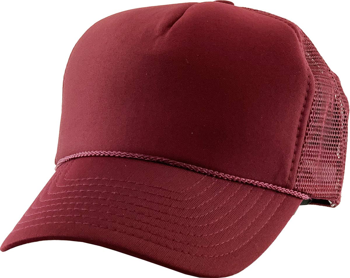 Classic Foam Front Trucker Hat: Solid - One Color