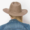 Stiff brim  Australian wool Hat: Stone and Ivory / ONE SIZE