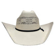 Bozeman -Unisex Straw Cowboy Hat: Black and Natural
