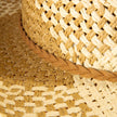 Two Tone Straw Braided Patches Color Block Cowboy Hat