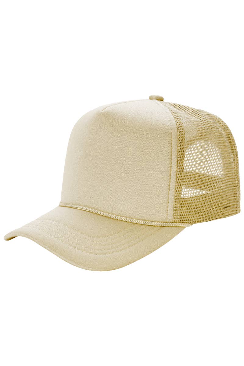 Classic Foam Front Trucker Hat: Solid - One Color