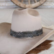 Feather Hat Band with leather ties - Birch