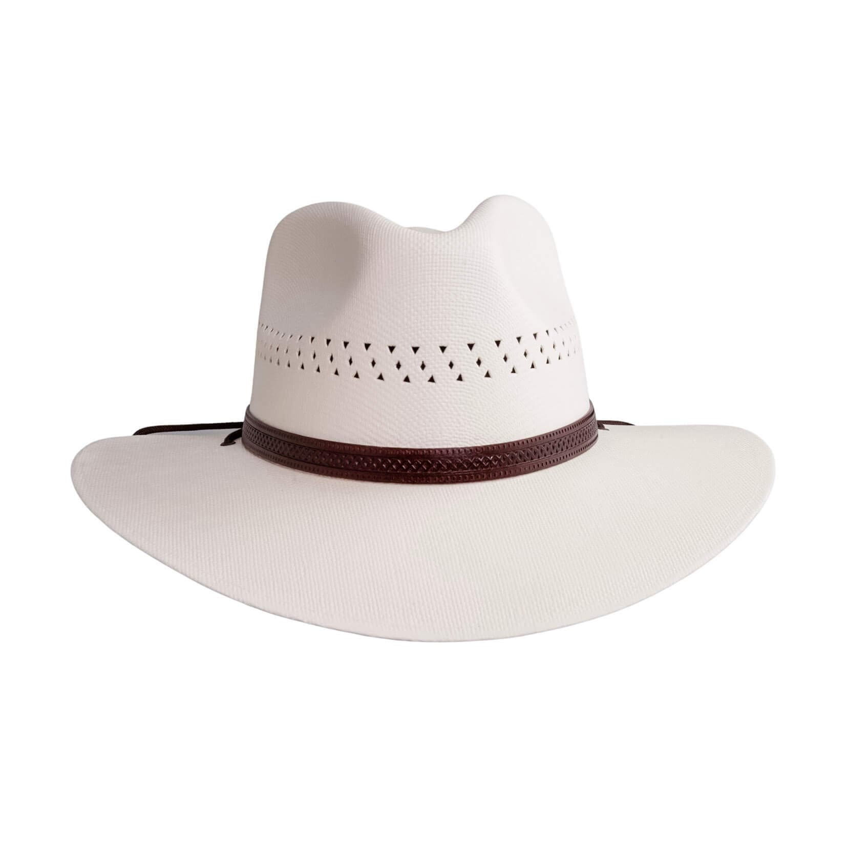 Barcelona - Womens Wide Brim Straw Sun Hat: Cream Medium