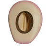 Olivia - Straw Cowboy Hat: / Pink