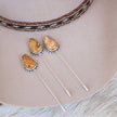 Brown & Silver Jasper Hat Pin