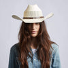 Austin - Straw Cowboy Hat: Cream