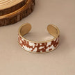 Vintage Inspired Leopard Print Faux Cowhide Bracelet