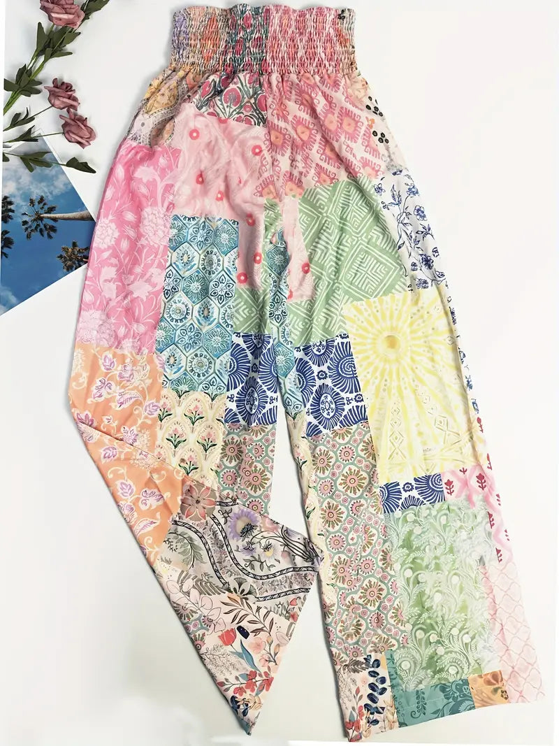 Patchwork Print Lounge Pant