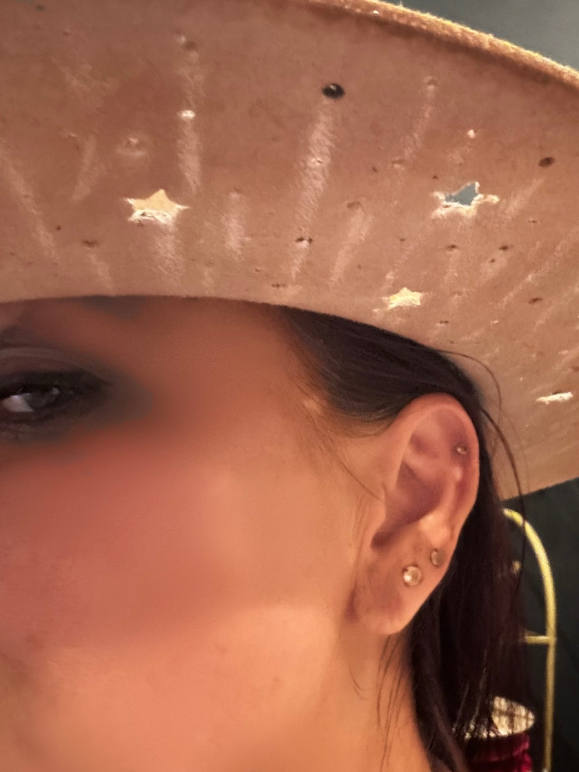 The Star - Taupe Wool Felt Custom Hat Design - Large