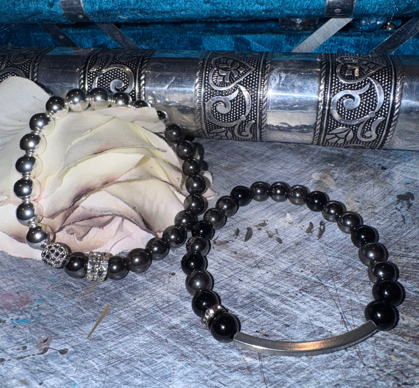 Hand Beaded Bar Bracelets