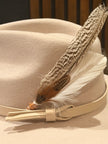 Neutral Hat feather set - pheasant and guinea