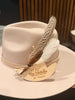 Neutral Hat feather set - pheasant and guinea