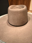 Suede & Silver Horse bit hat band with adjustable silver pull accents