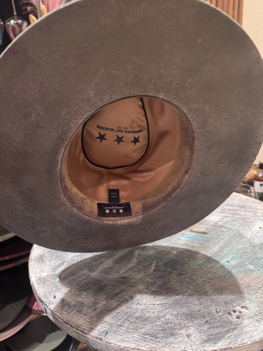 The Landry - Unisex Gun Metal Felt Design by the maddhattery -Large