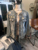 SOLD - Chanel 1975 Gold Fake AF Distressed Denim Jacket. Recreate with $100 deposit