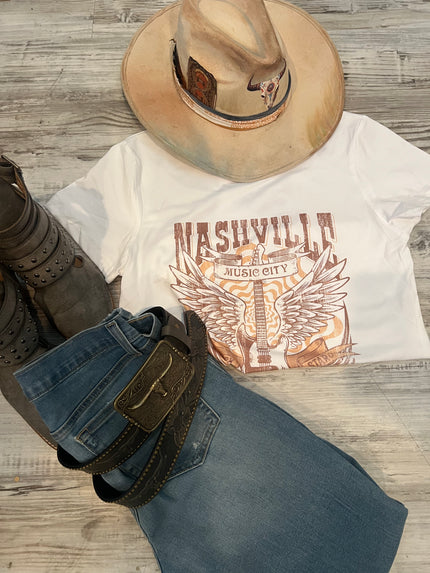 Nashville Country Music T-Shirt - White