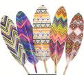 Natural & Printed Feathers - Hat Accessory