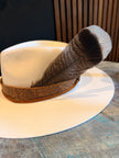 Turkey Tail Feather for hats - Two Feathers included
