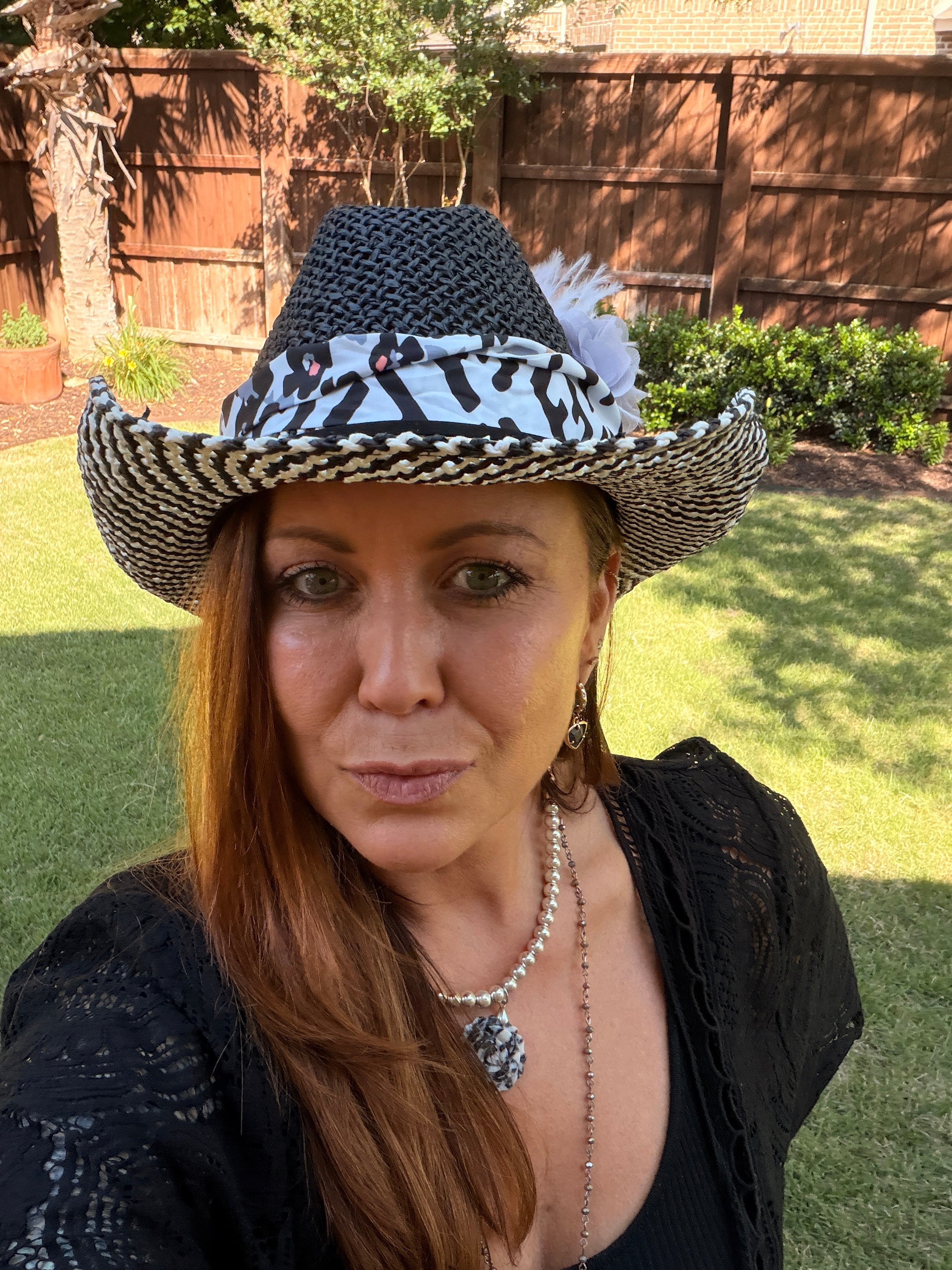 Sofia Adjustable Toyo Straw Western Drifter Cowboy Summer Beach Hat