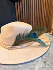 Peacock Sword Feather Set - Blue, Green, Gold