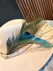 Peacock Sword Feather Set - Blue, Green, Gold